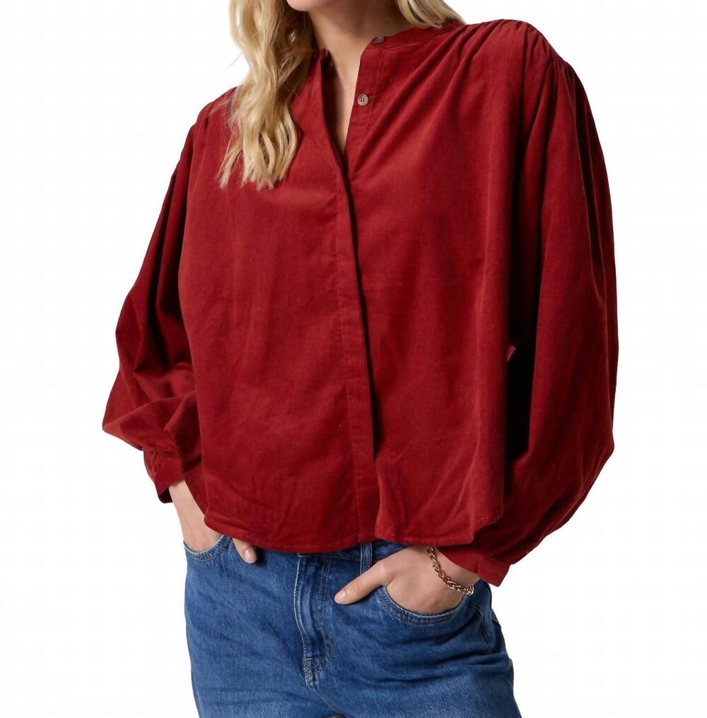 NEW GRACE & MILA suri blouse in terracotta